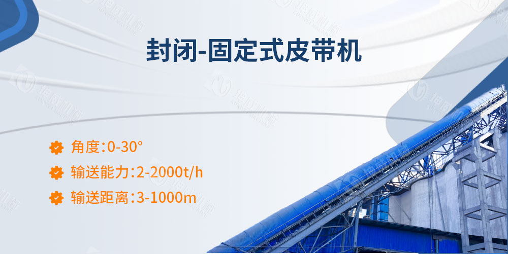 封閉固定式皮帶機(jī)簡(jiǎn)介 封閉固定式皮帶機(jī)簡(jiǎn)介